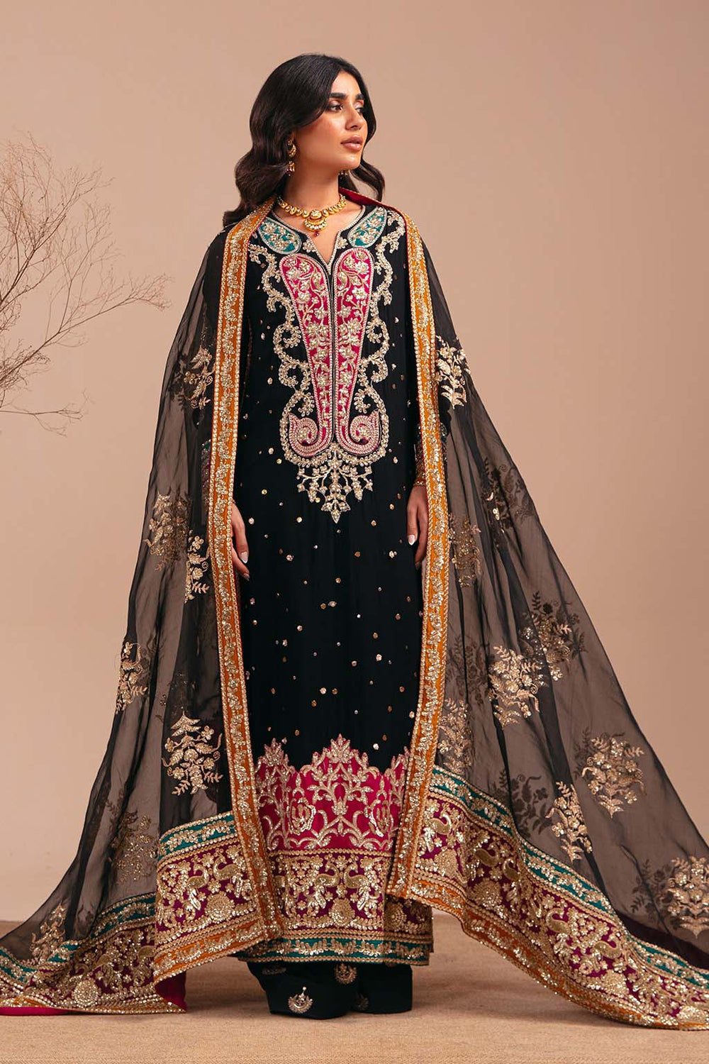 Black Organza Wedding Dress for Women – Vanya