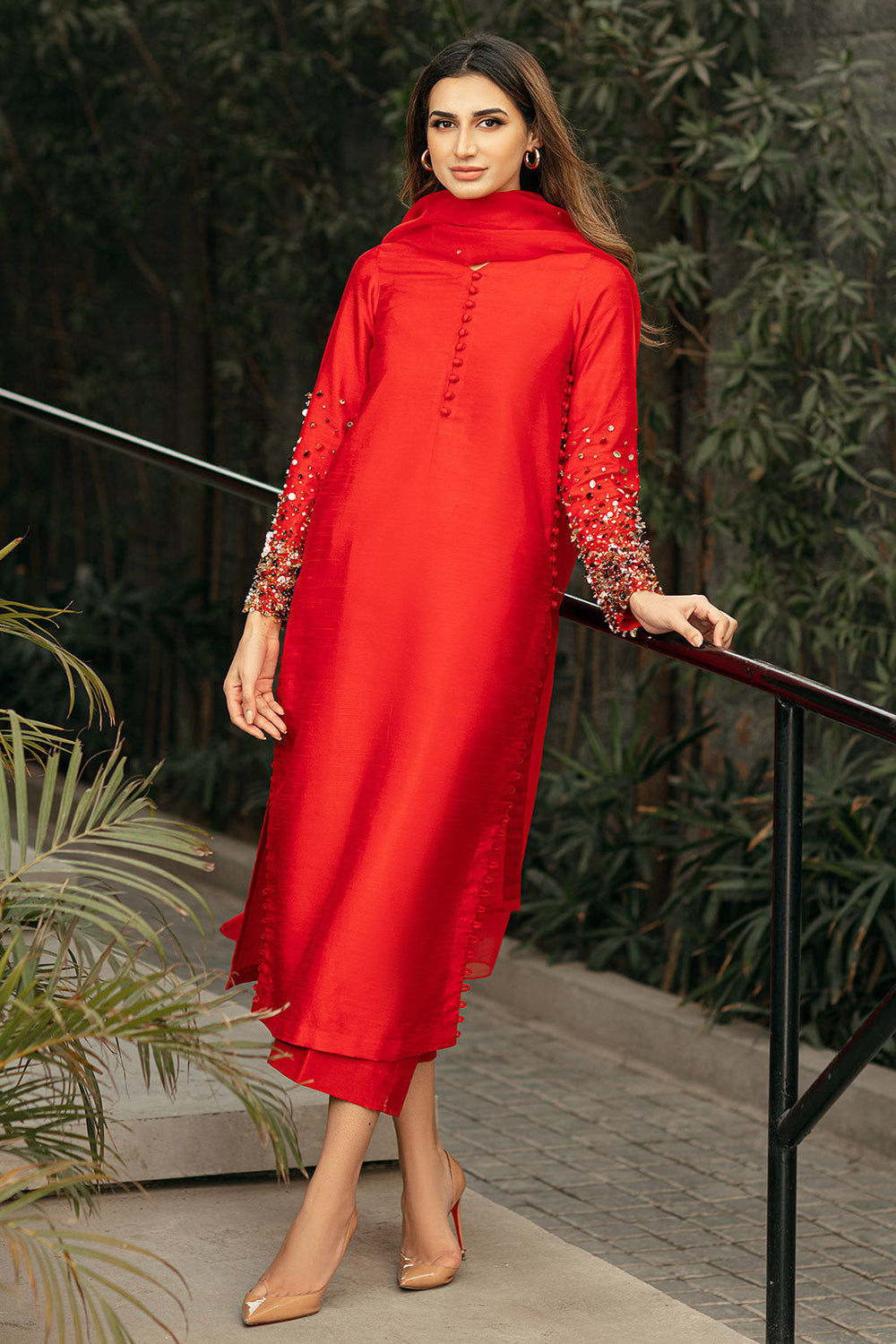 Rose Red Dress: Fancy Formal Dress for Women Vanya Rose Red Dress: Fancy Formal Dress for Women Vanya