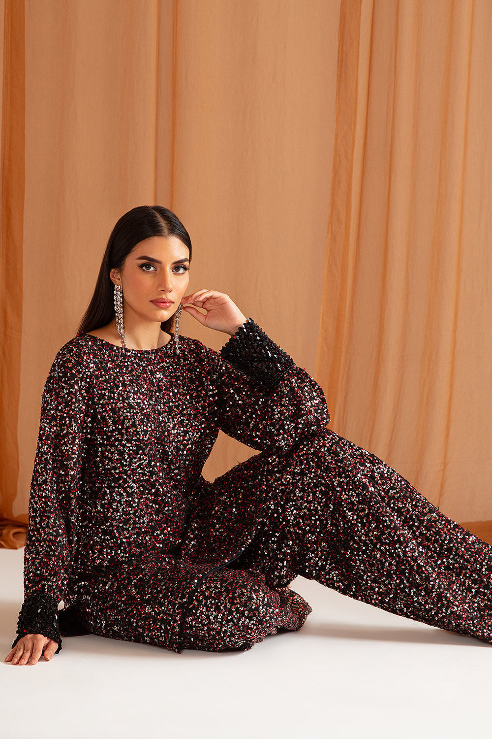 Red and Black Fancy Formal Dress for Women – Vanya